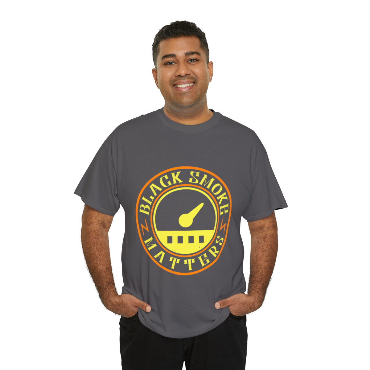 Unisex Heavy Cotton Tee - Black Smoke Matters - Image 80