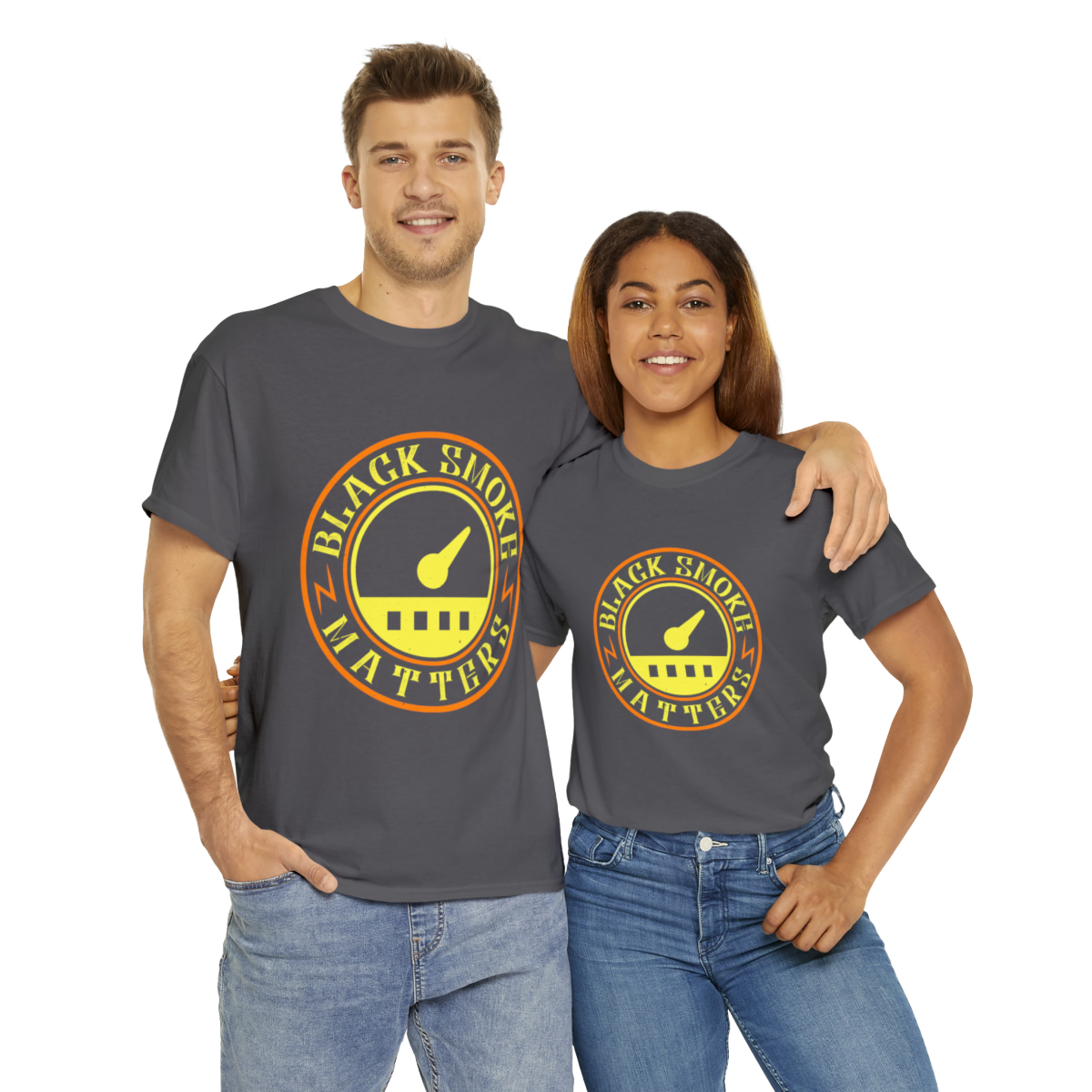 Unisex Heavy Cotton Tee - Black Smoke Matters - Image 82