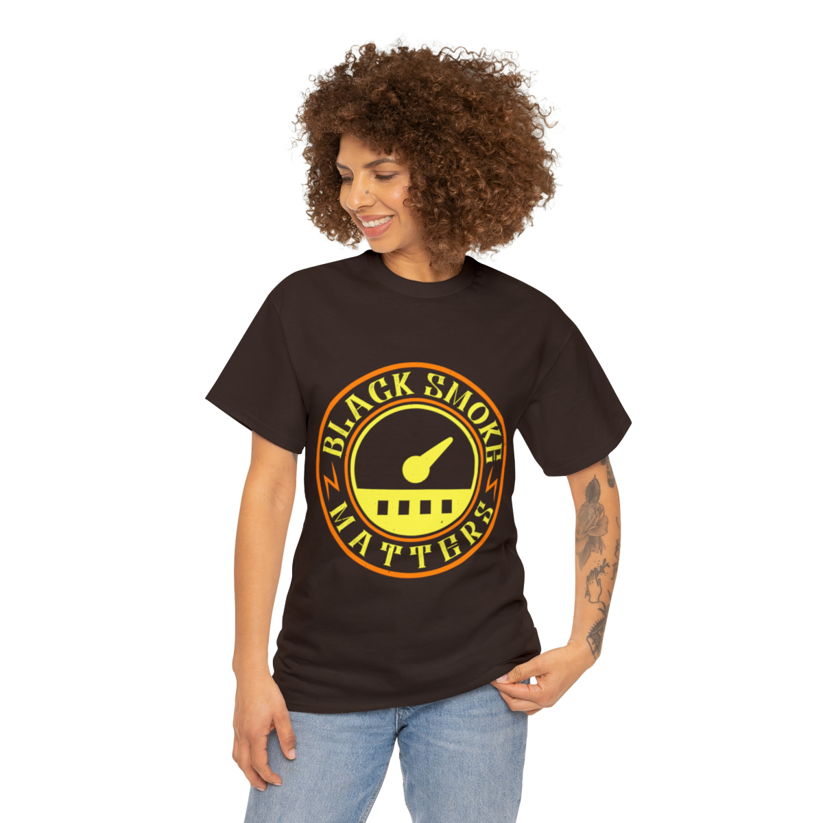 Unisex Heavy Cotton Tee - Black Smoke Matters - Image 28