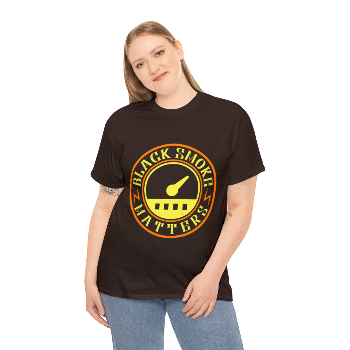 Unisex Heavy Cotton Tee - Black Smoke Matters - Image 29