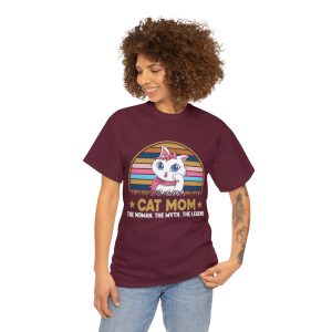 Unisex Heavy Cotton Tee - Cat Mom