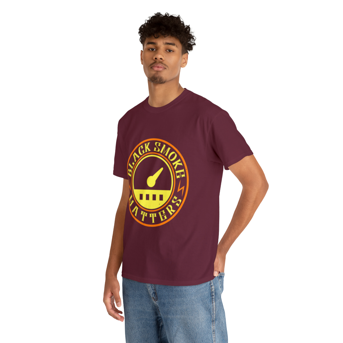 Unisex Heavy Cotton Tee - Black Smoke Matters - Image 18