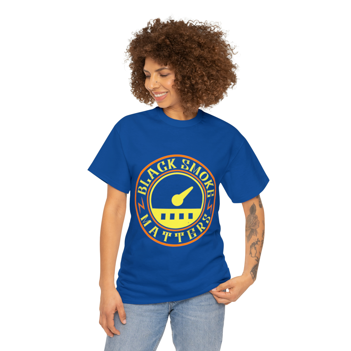 Unisex Heavy Cotton Tee - Black Smoke Matters - Image 88