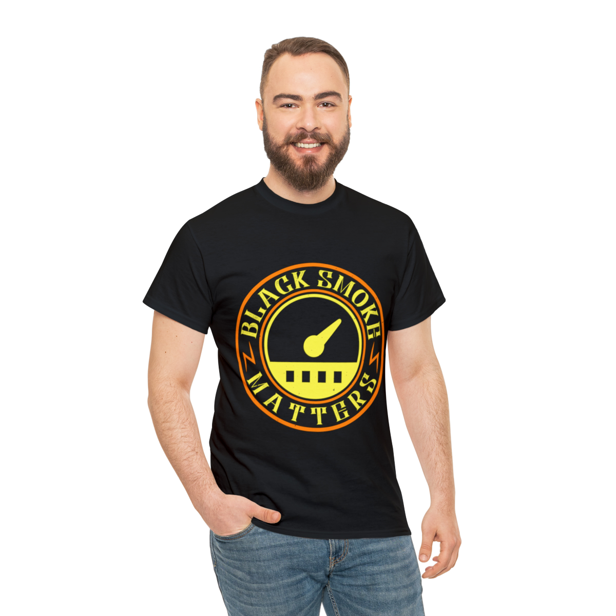 Unisex Heavy Cotton Tee - Black Smoke Matters