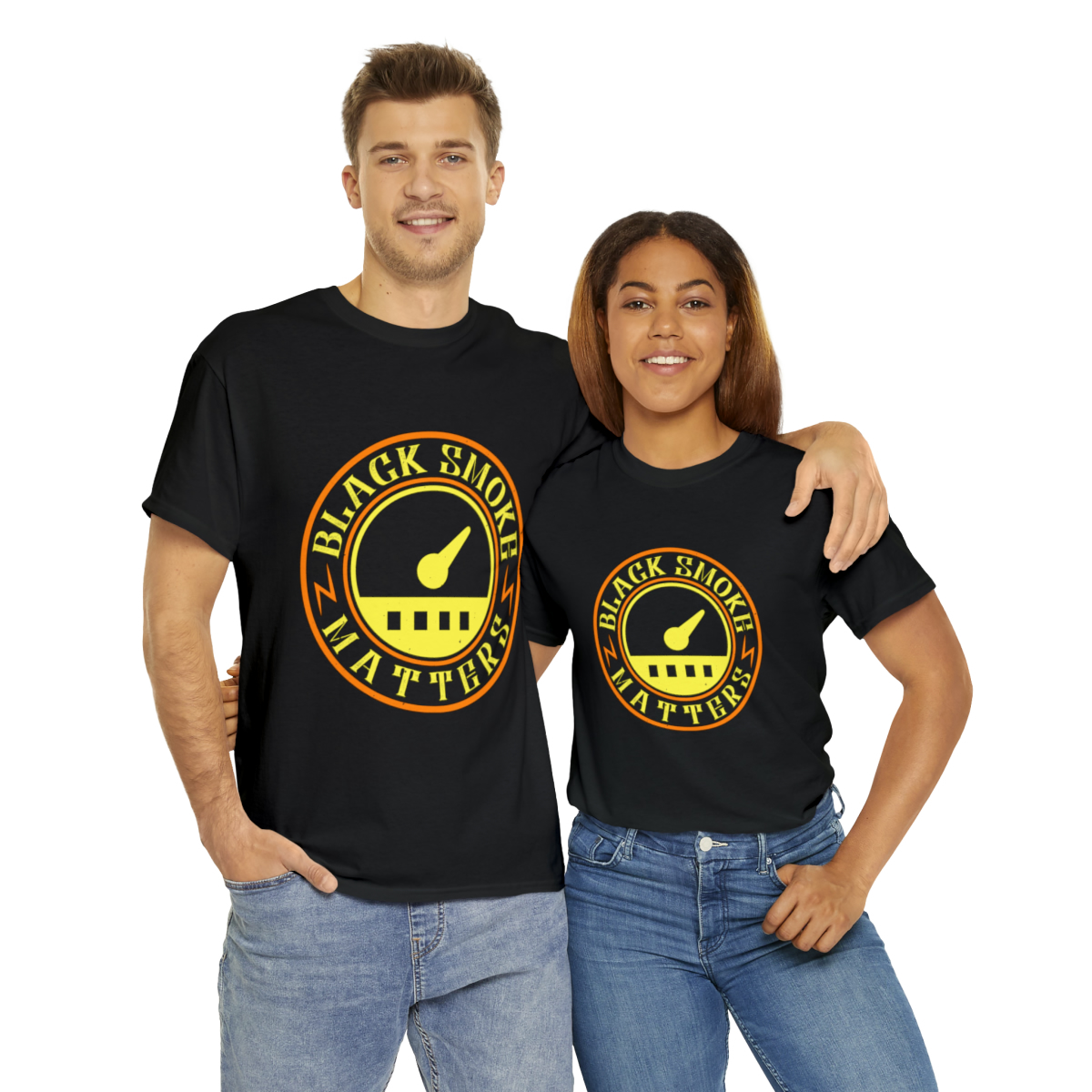 Unisex Heavy Cotton Tee - Black Smoke Matters - Image 10