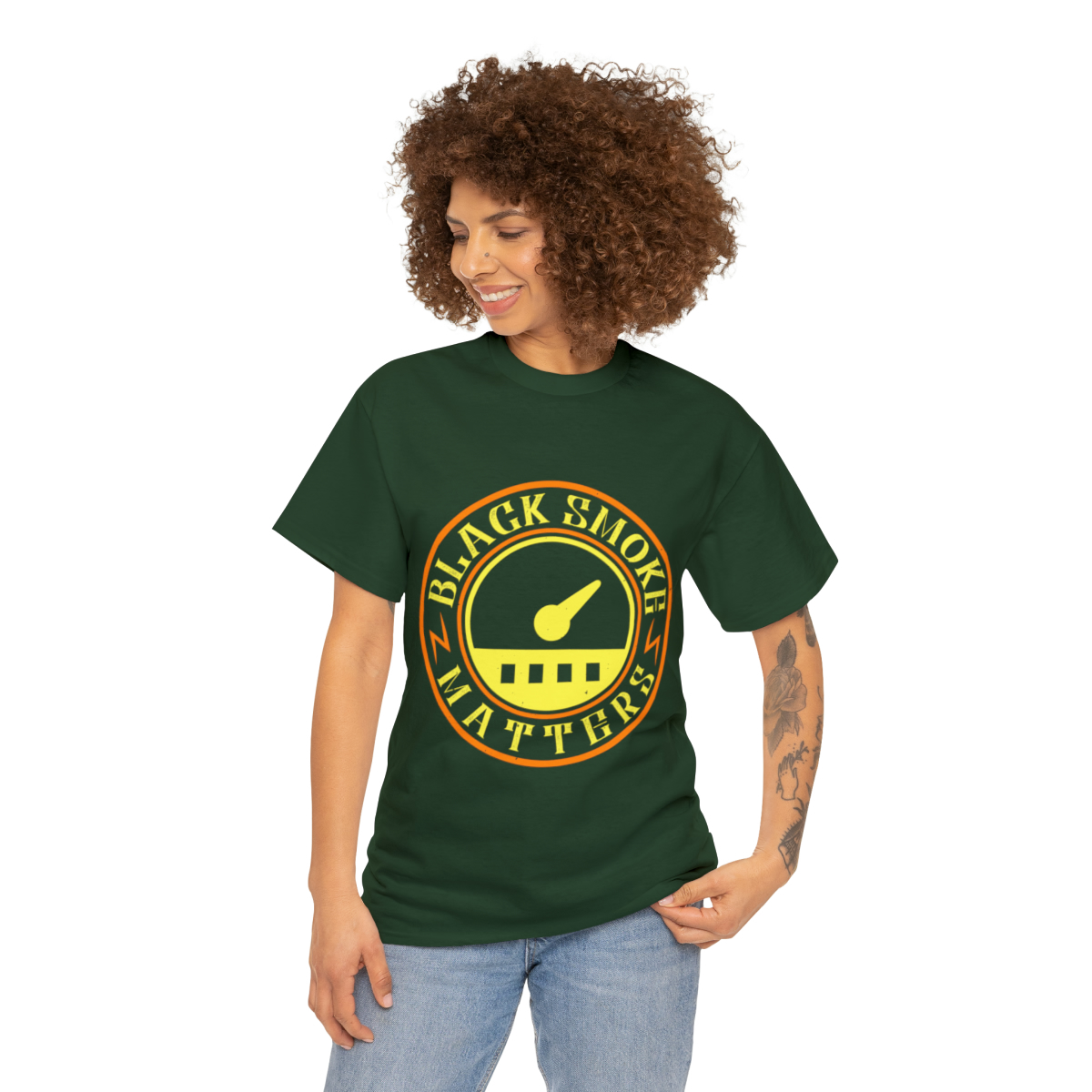 Unisex Heavy Cotton Tee - Black Smoke Matters - Image 52